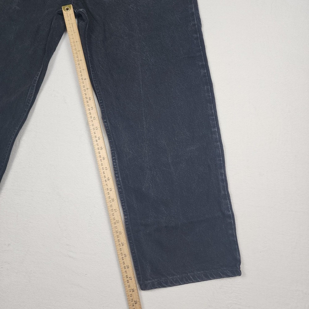 Levis 550 Jeans Mens Size 40x30 Black Denim Pants Relaxed Fit Faded Wash - Picture 11 of 13